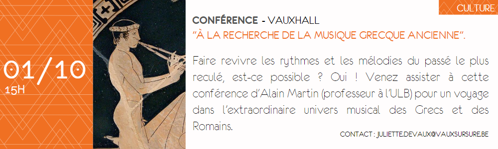 Conférence sur la musique antique au Vauxhall