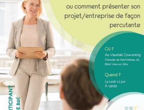 12.06 – Atelier “Le Pitch ou comment présenter son projet/entreprise de façon percutante”