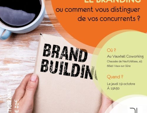 19/10 – Formation “Le branding ou comment vous distinguer de vos concurrents ?”